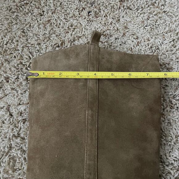 Splendid Boots Womens Size 10 Taupe Brown Suede Leather Knee High Heeled Western - Picture 12 of 14